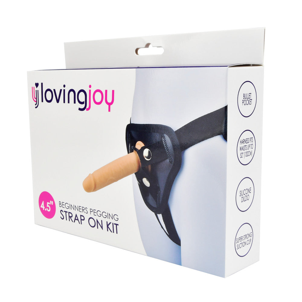Beginners Pegging Strap-on with Small Silicone Dildo