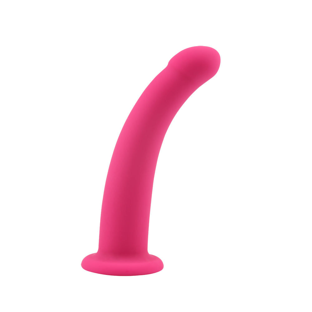 Bend Over L Pink Silicone Dildo