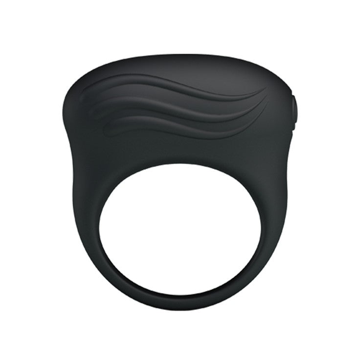 Bertram silicone vibrating cock ring black