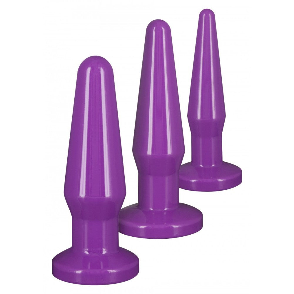 Best Butt Buddies anal dilator set 3 pcs. purple