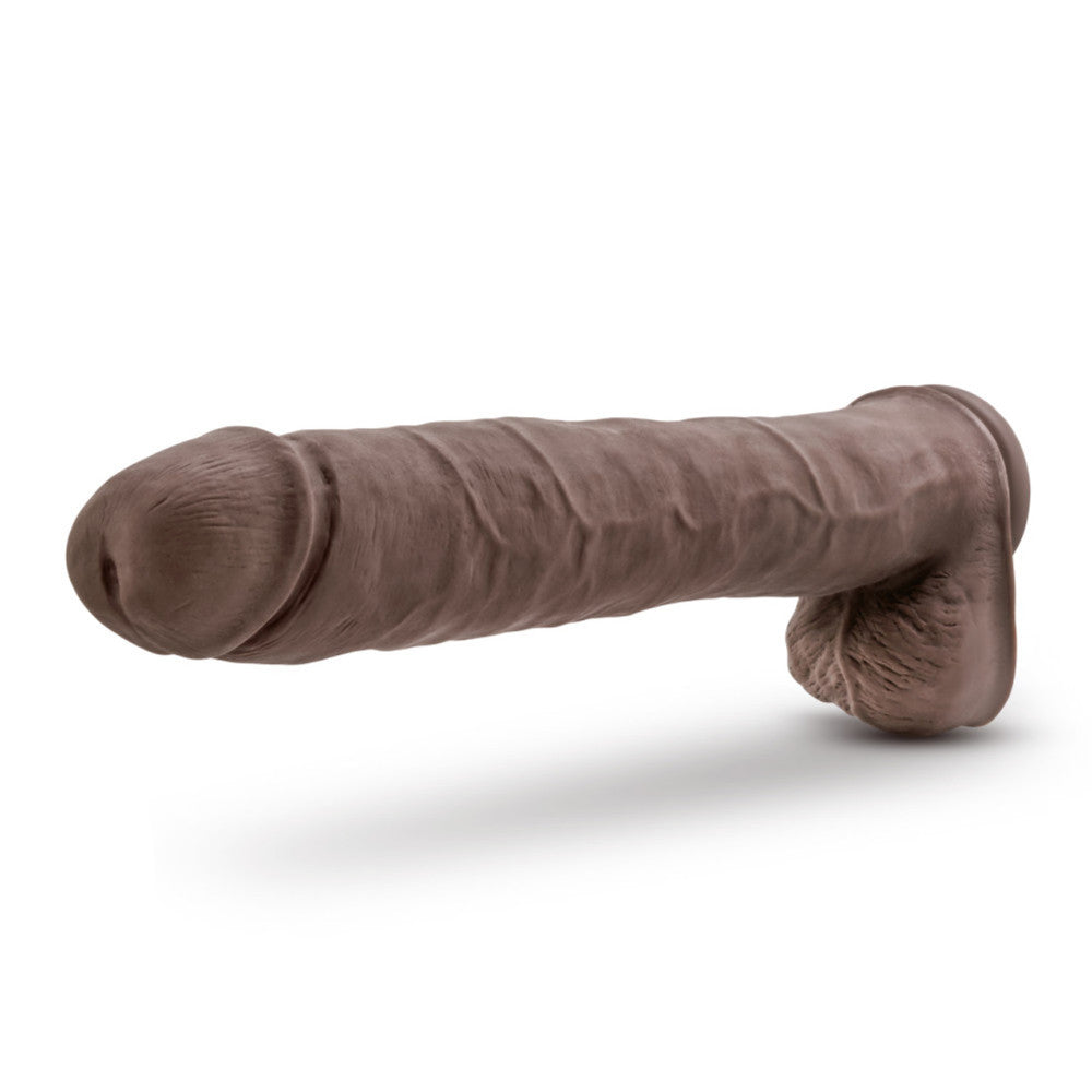 Big Double Layer Cyber Skin Daddy Brown Dildo