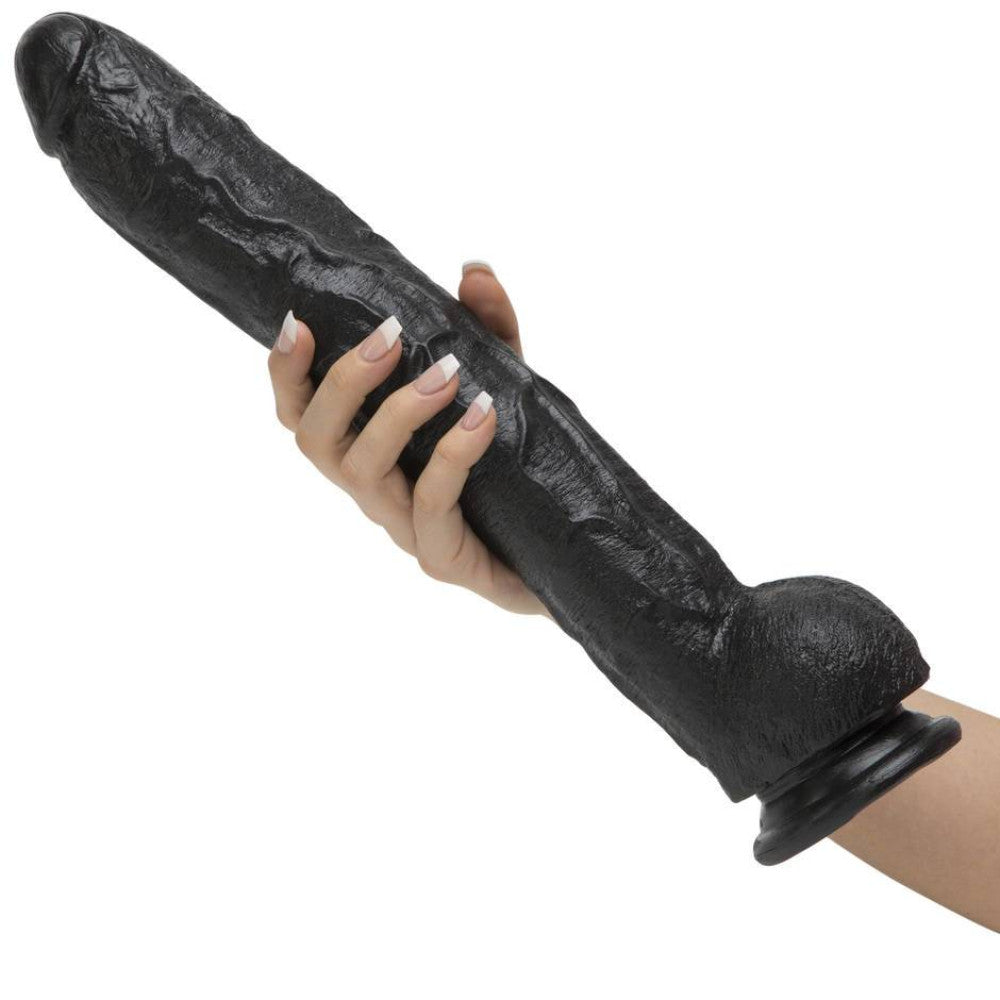 Big realistic dildo Dick Rambone black 34 cm