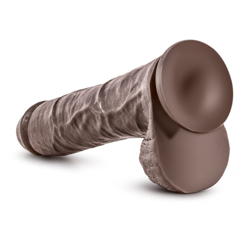 Big realistic dildo with testicles Mr. Savage brown