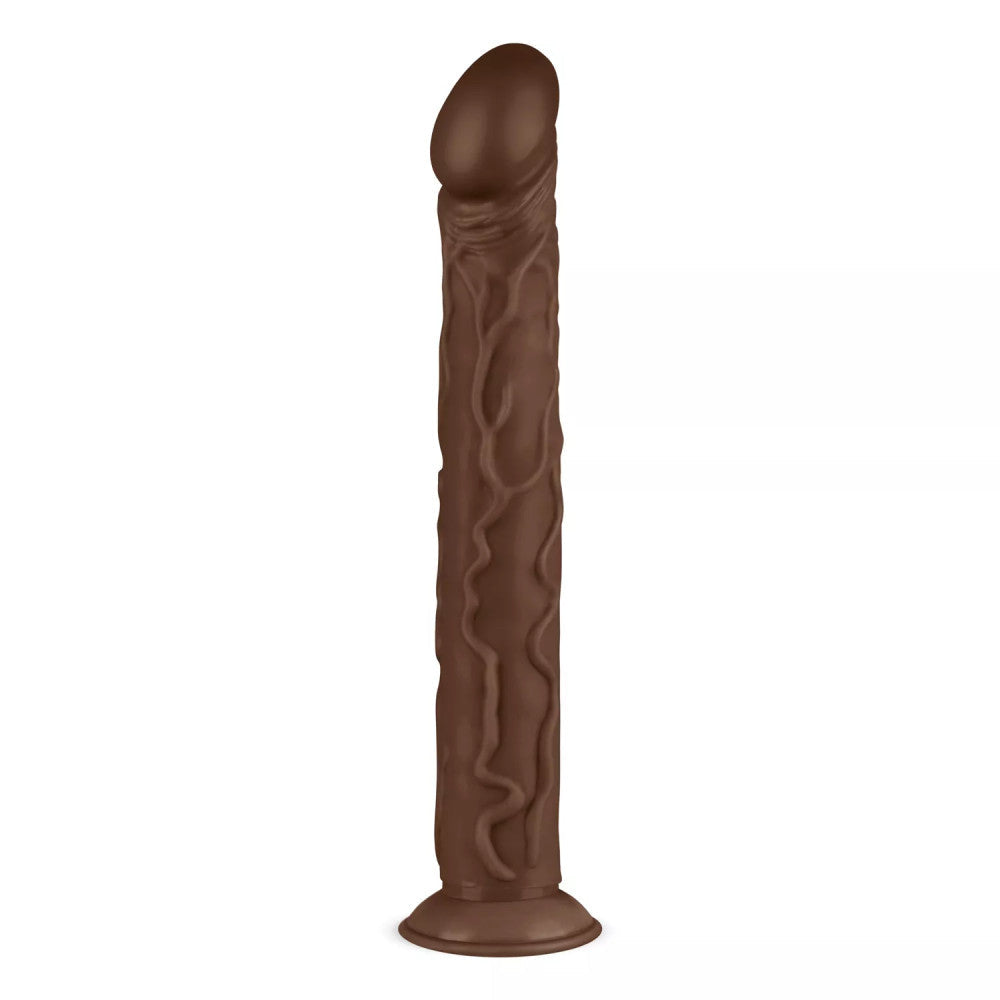 Big realistic dildo with vacuum base David brown