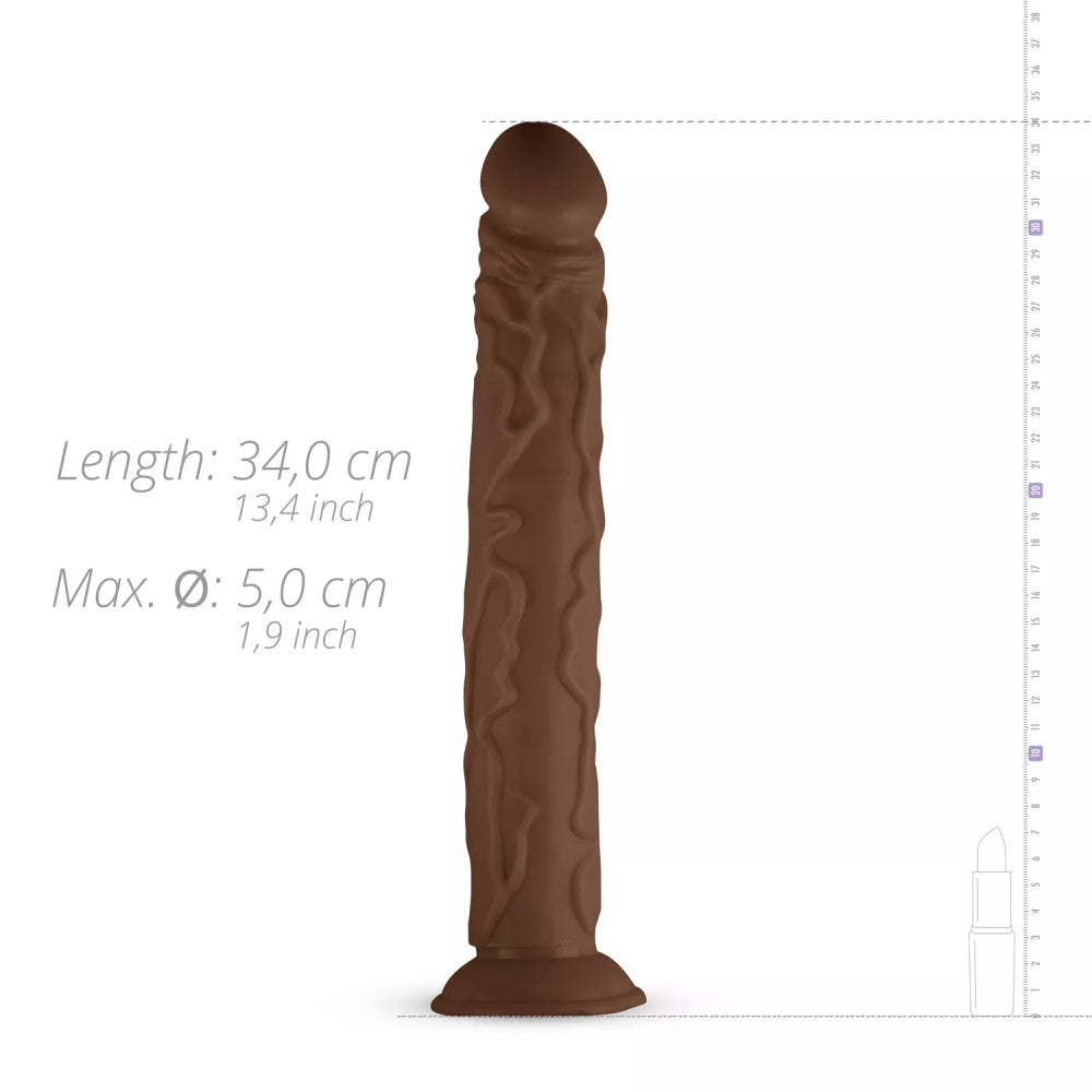 Big realistic dildo with vacuum base David brown