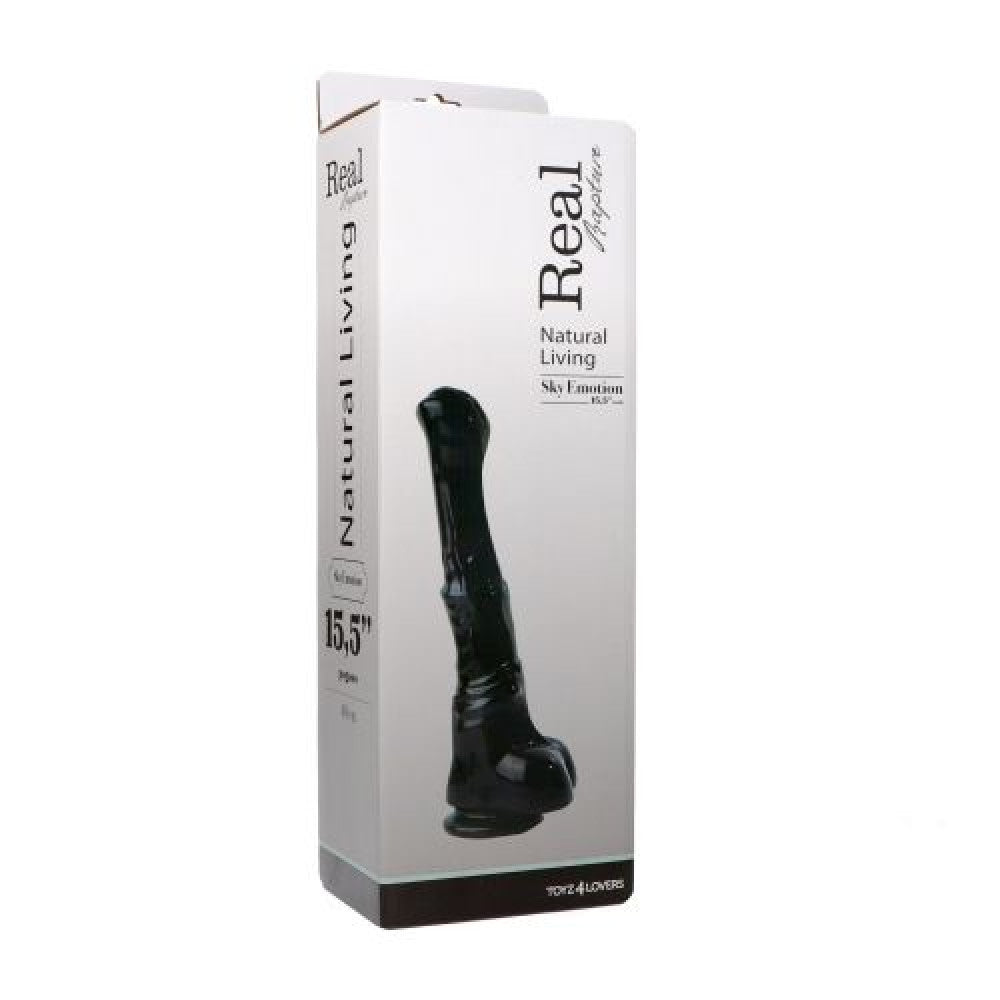 Black Pegasus Large Horse Dildo 15.5" Black