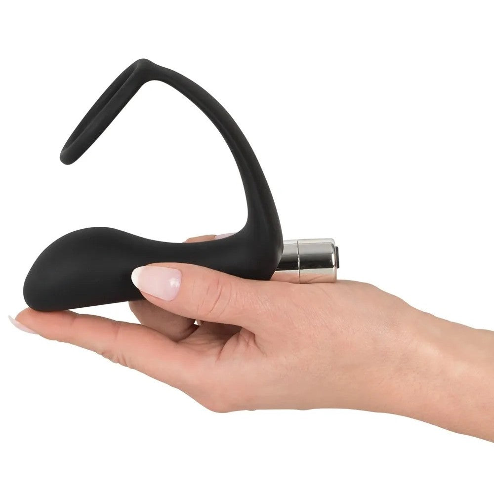 Black Velvets Vibrating Prostate Stimulator with Cock Ring