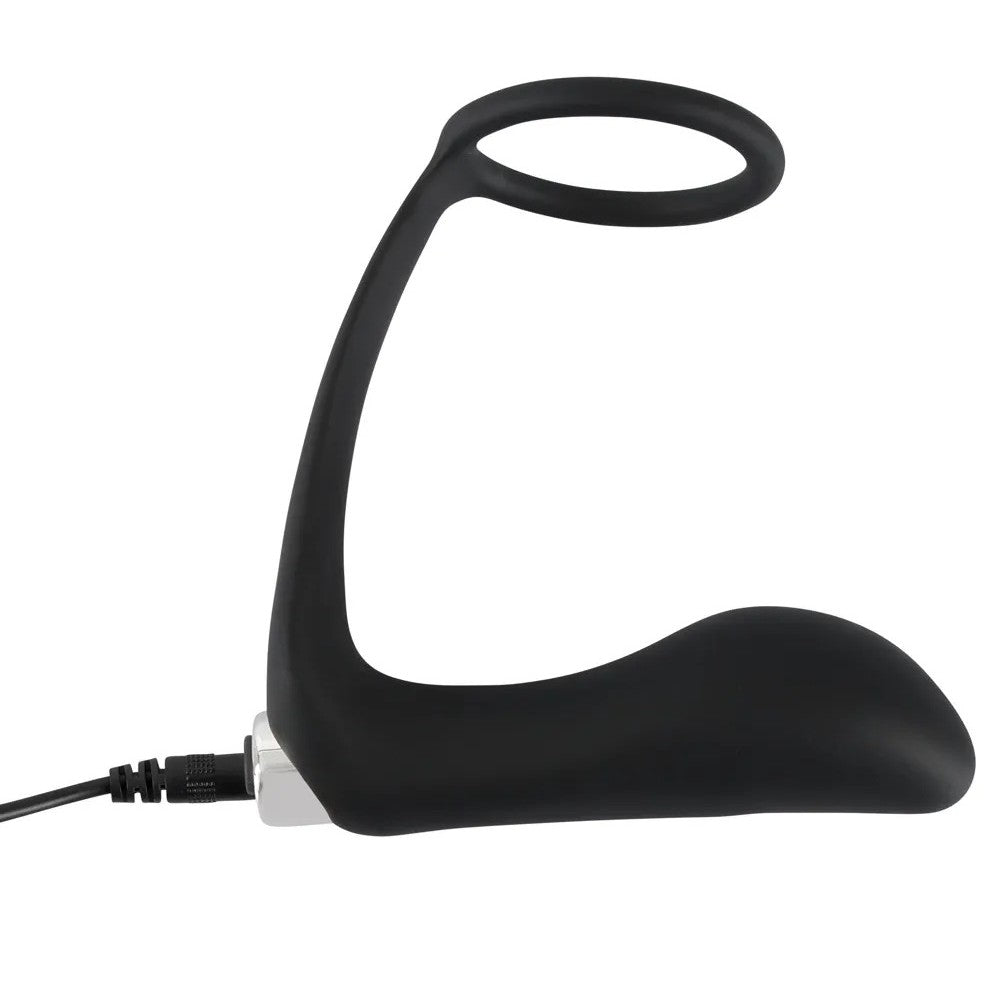 Black Velvets Vibrating Prostate Stimulator with Cock Ring