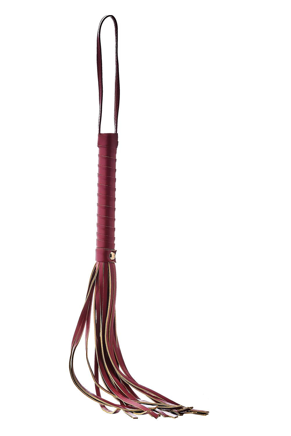 Blaze Elite Burgundy Fringed Luxury Flogger