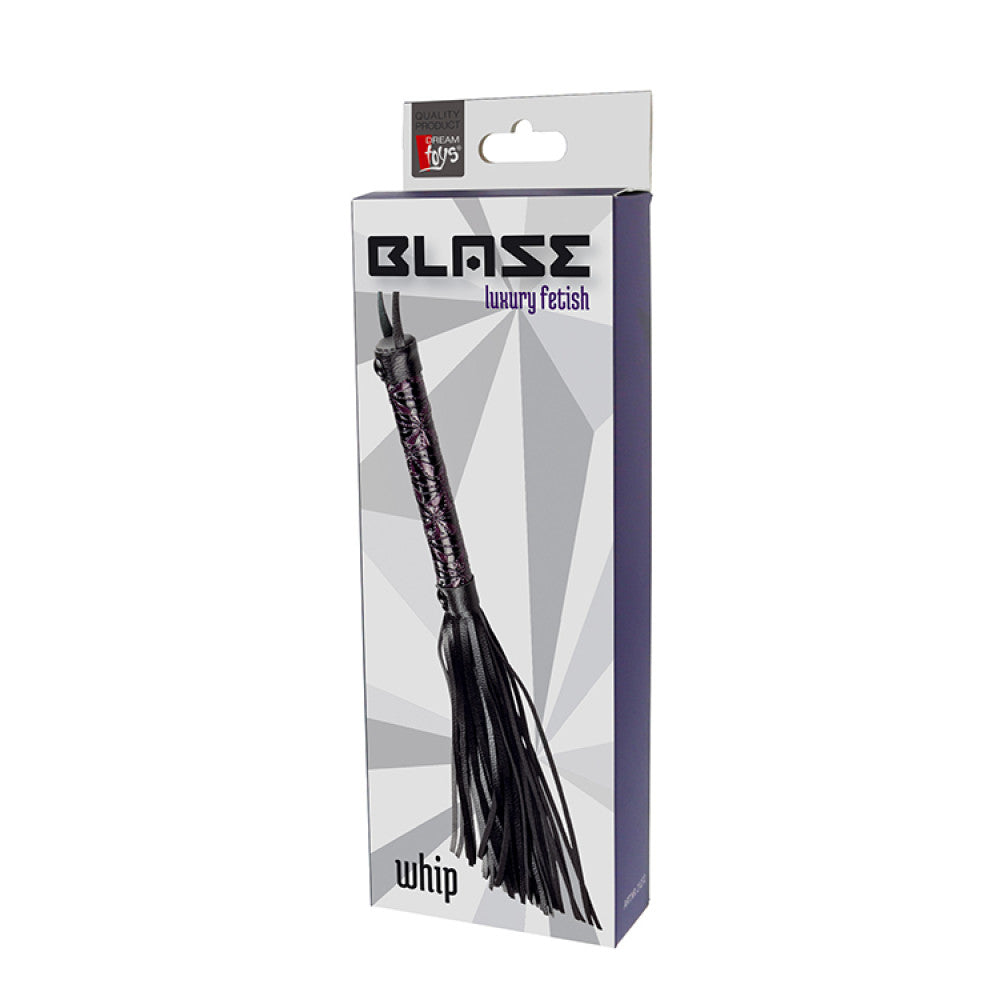 Blaze Whip purple fringed fetish whip