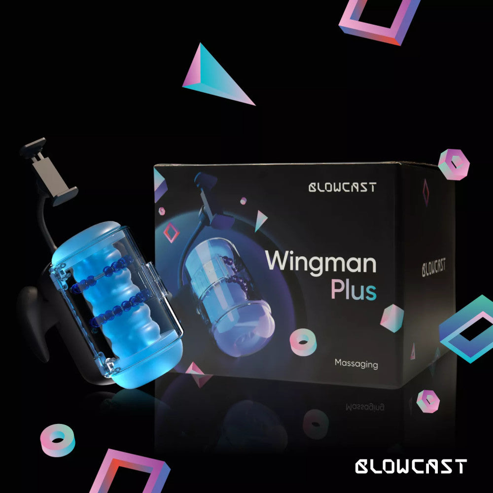 Blowcast Wingman Plus Automatic Masturbator with Thrusts and Massage Balls