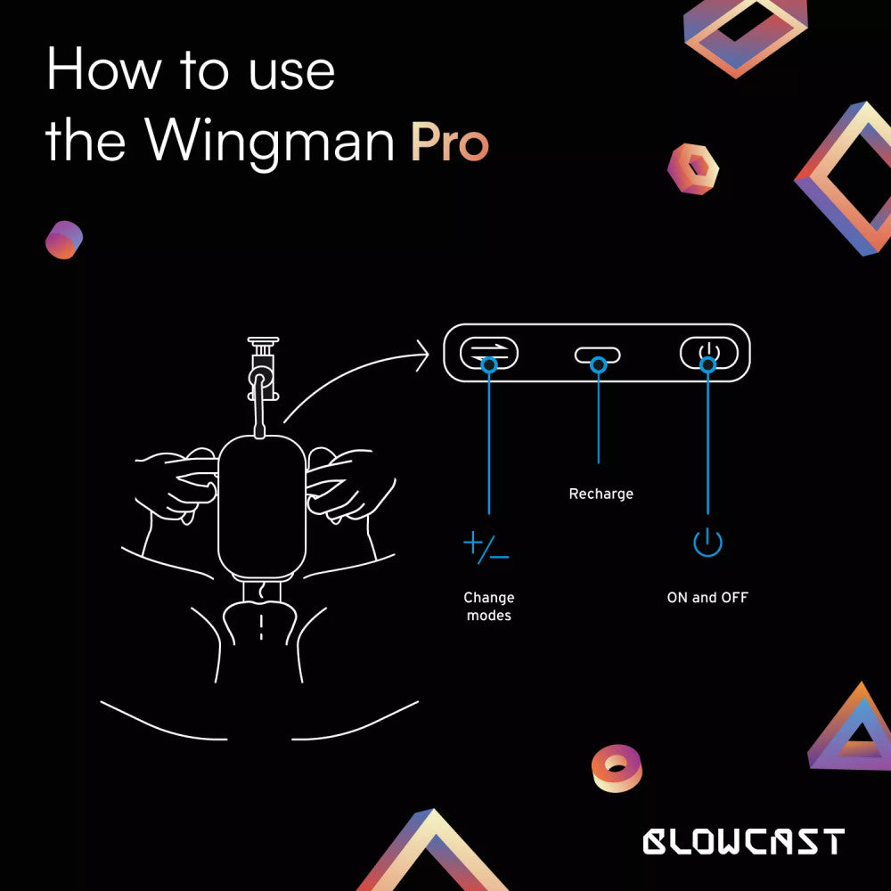 Blowcast Wingman Pro Automatic Thrusting Warming Vibrating Masturbator