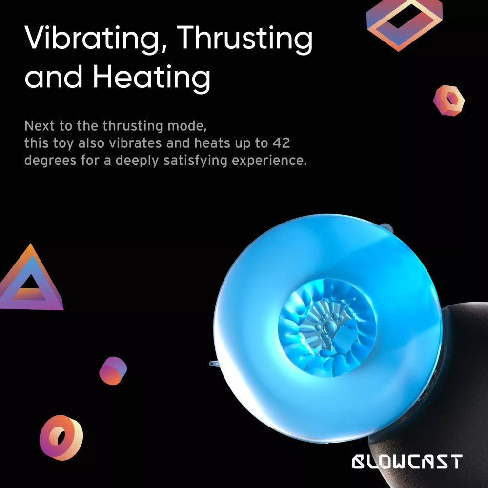 Blowcast Wingman Pro Automatic Thrusting Warming Vibrating Masturbator