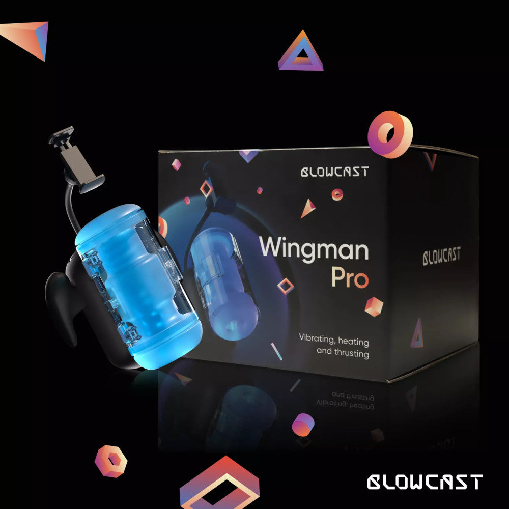 Blowcast Wingman Pro Automatic Thrusting Warming Vibrating Masturbator