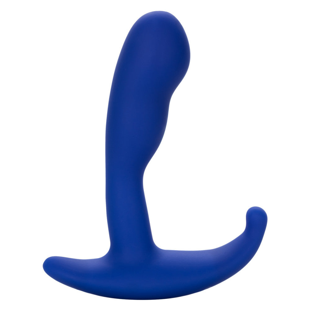 Blue silicone vibrating prostate massager