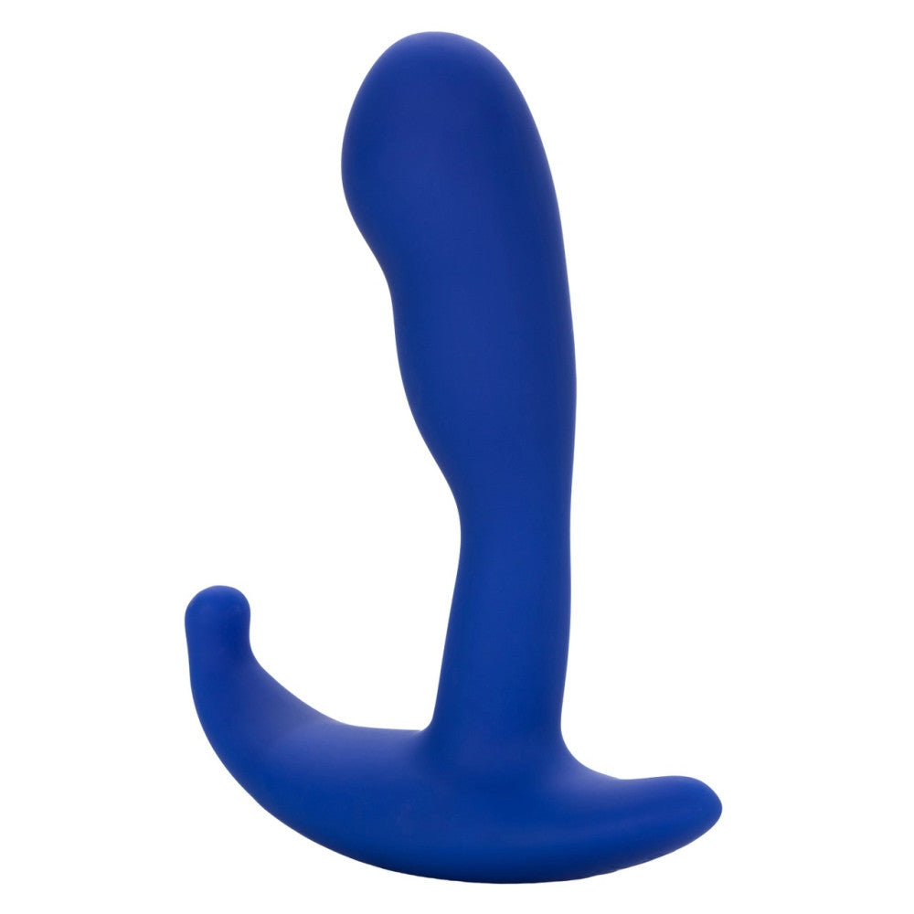 Blue silicone vibrating prostate massager