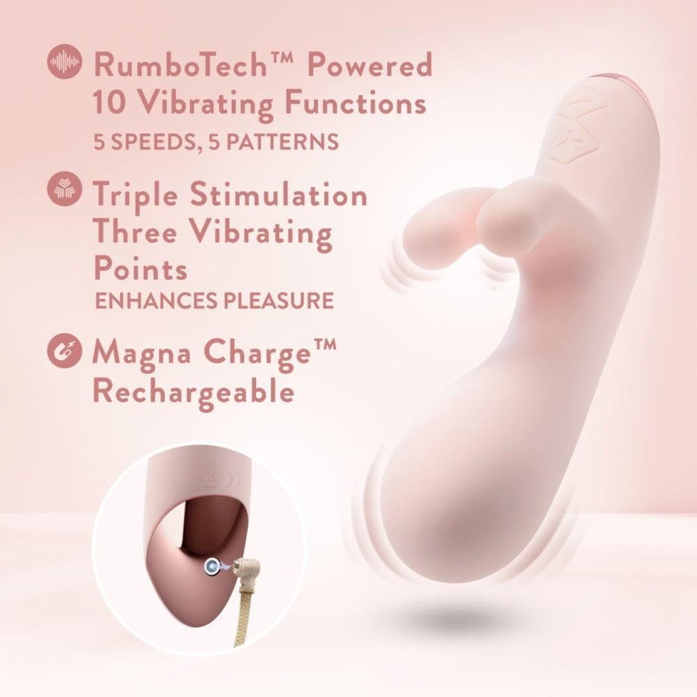 Blush Elora silicone rabbit vibrator