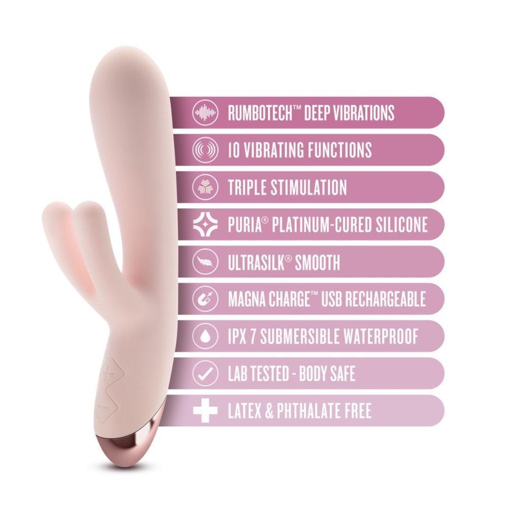 Blush Elora silicone rabbit vibrator