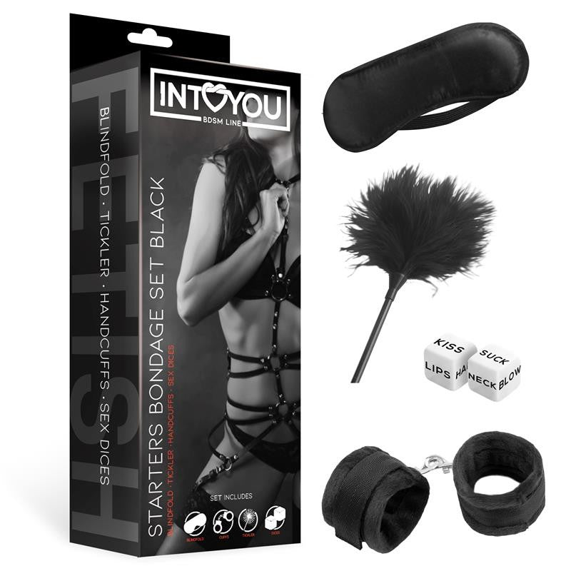 Bondage set for beginners 4 pieces Fetish Intoyou black