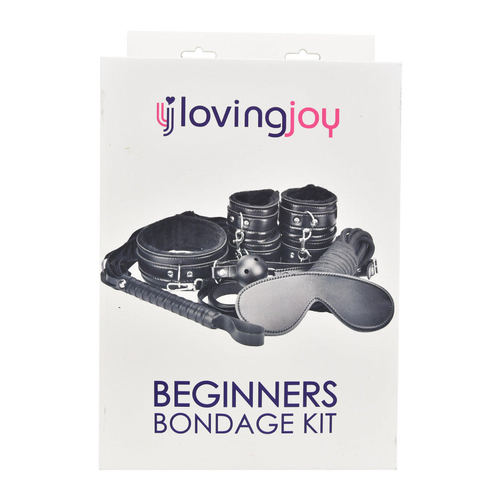 Bondage set of 8 pcs Beginners Bondage Kit black