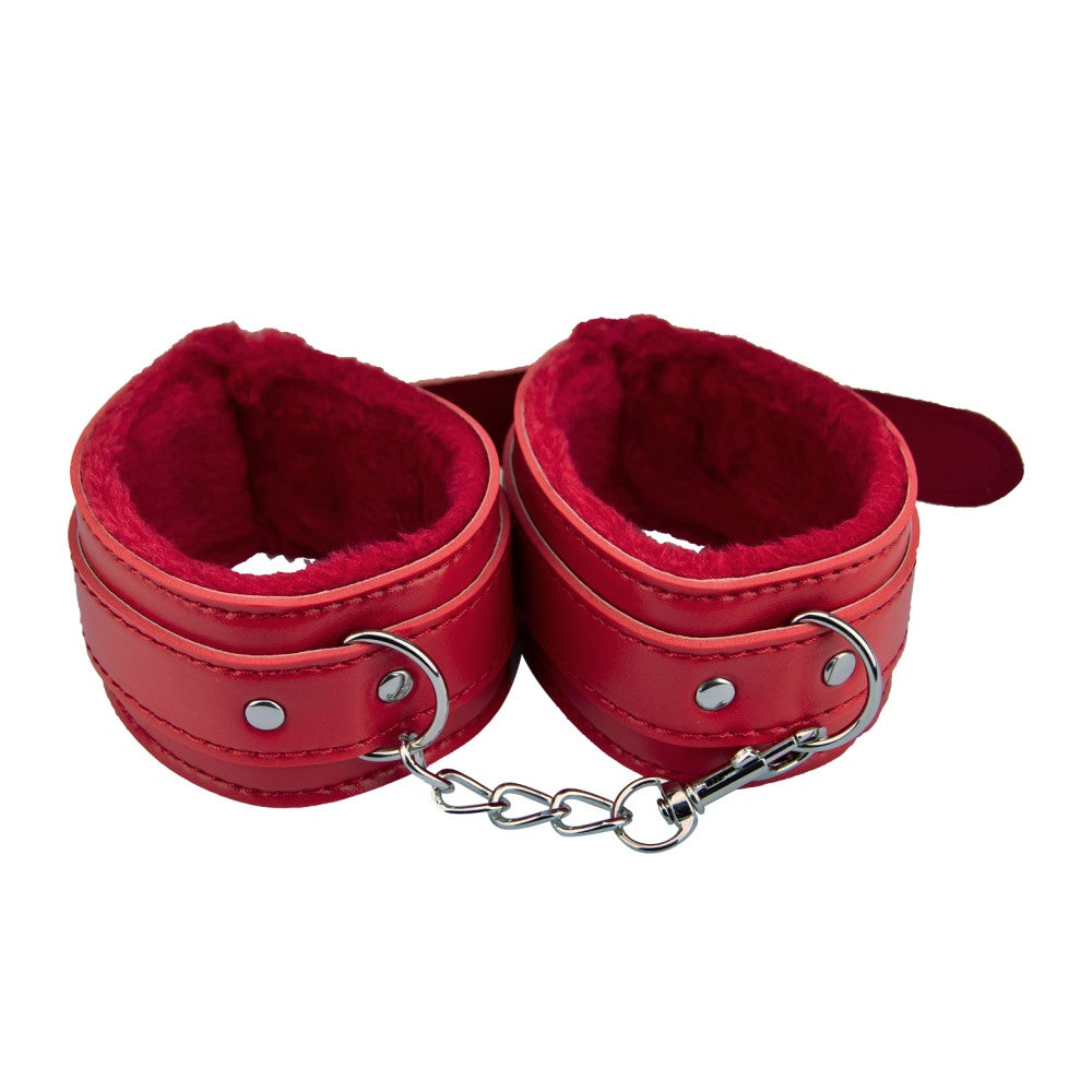 Bondage set of 8 pieces Beginners Bondage Kit red