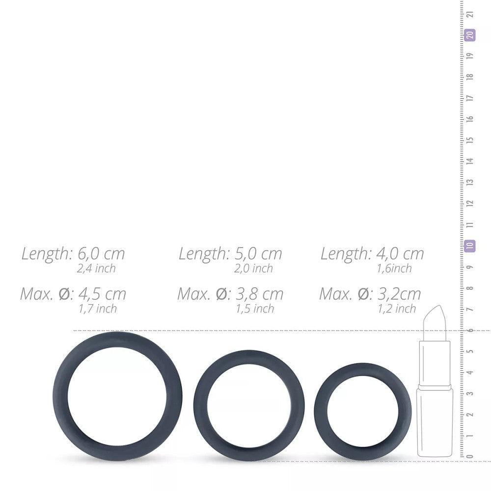 Boners Wide Cock Ring Set of 3 pcs.