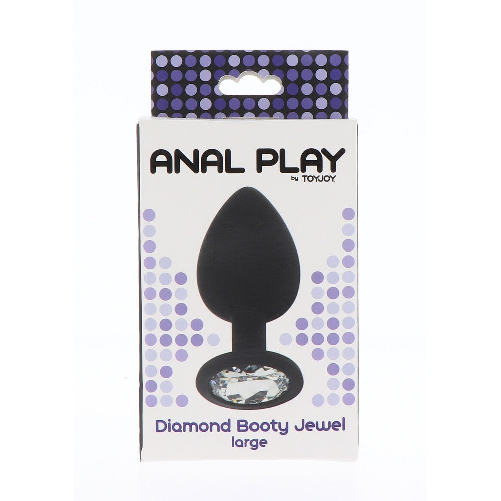 Booty Jewel L crystal silicone butt plug