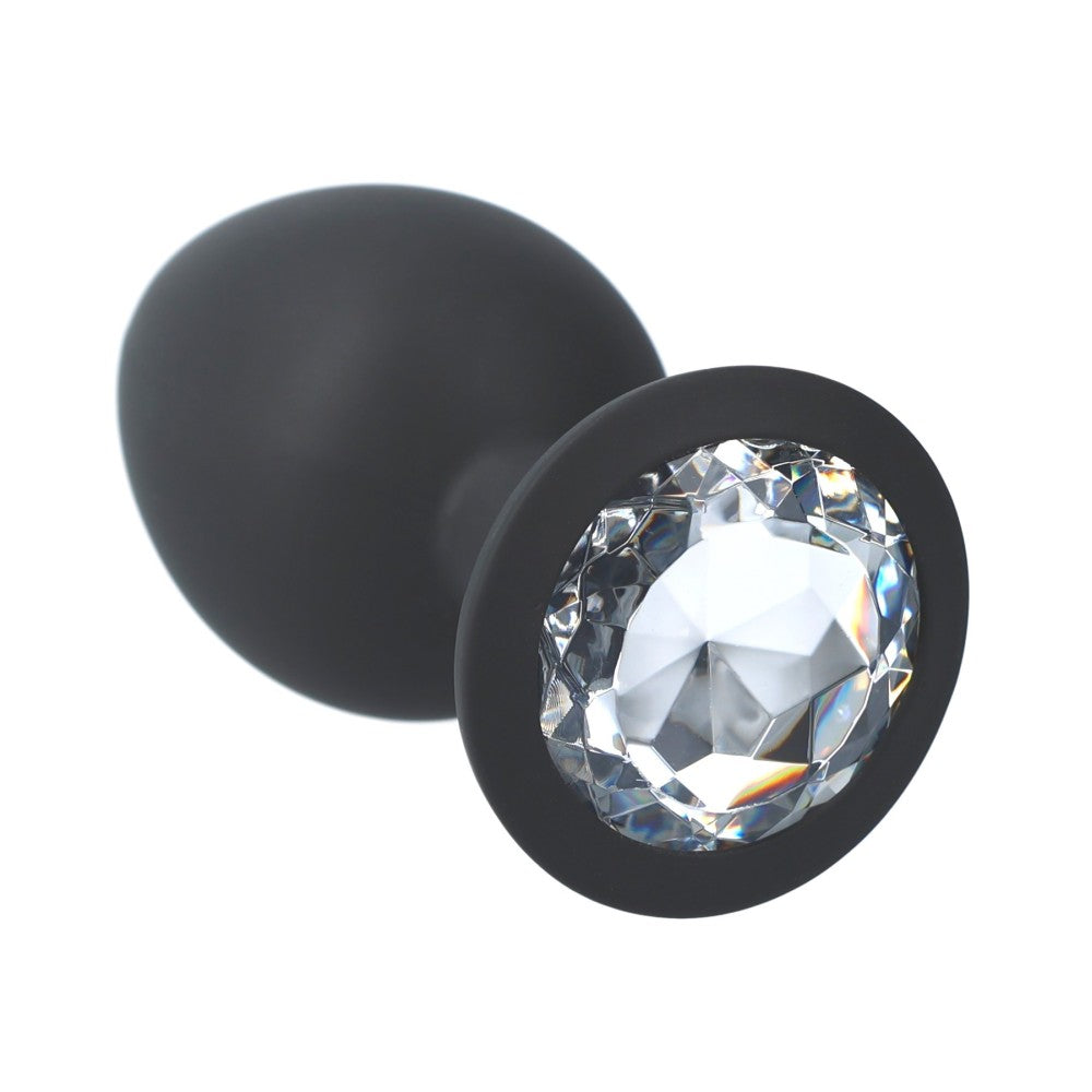 Booty Jewel L crystal silicone butt plug