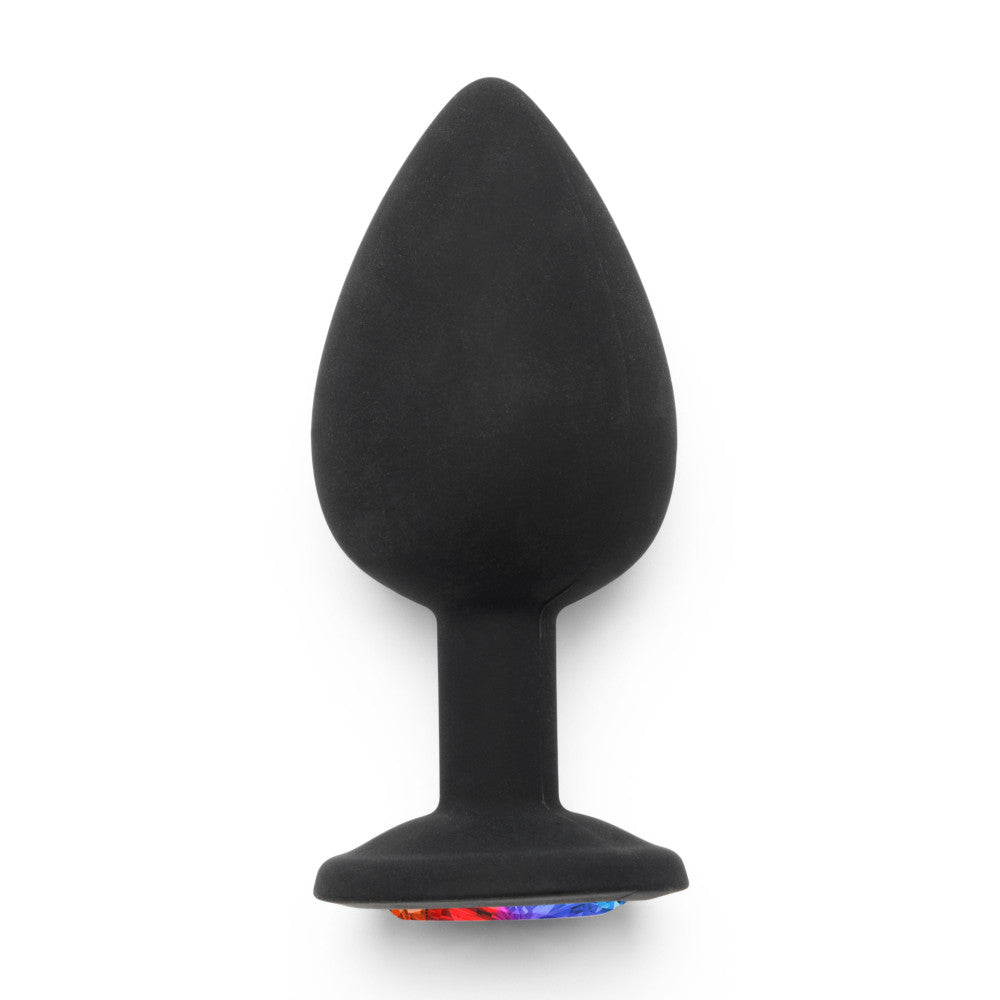 Booty Jewel L large silicone anal dilator with patterned crystal