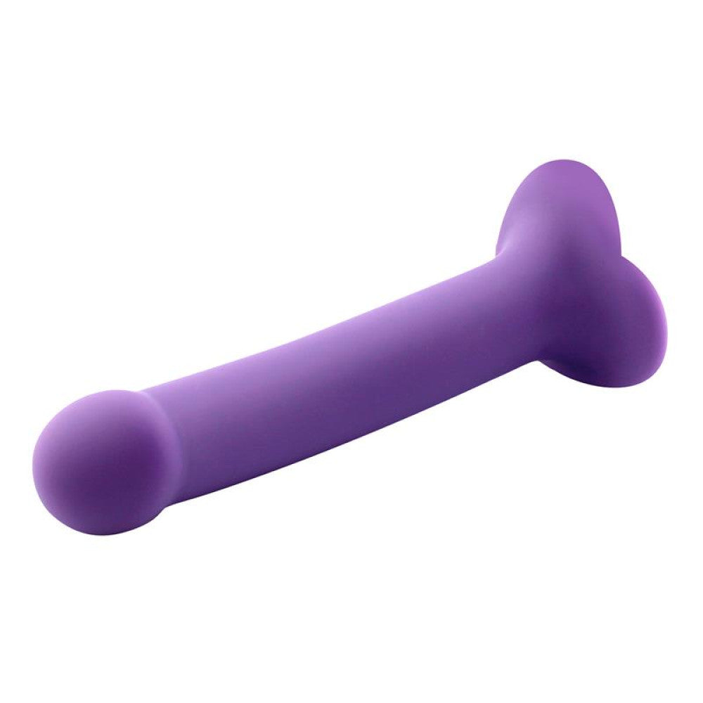 Bouncy M purple vacuum base liquid silicone dildo