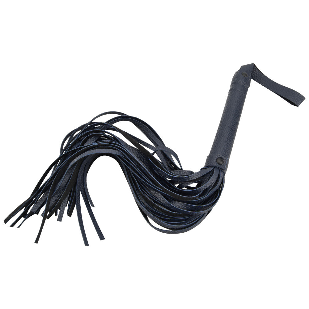 Bound To Please Flogger Fringe Whip Dark Blue
