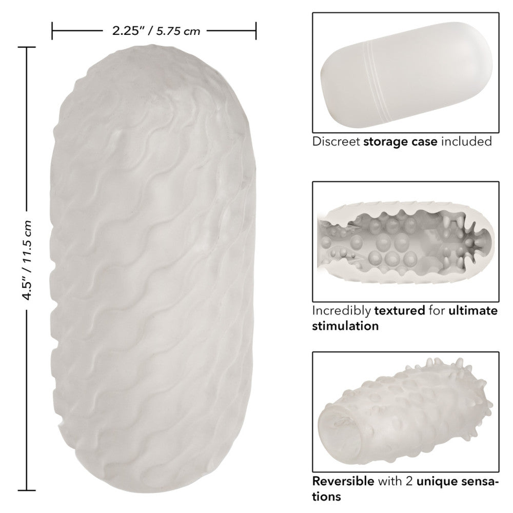 Boundless Nubby Stroker Two-Face Embossed Masturbator