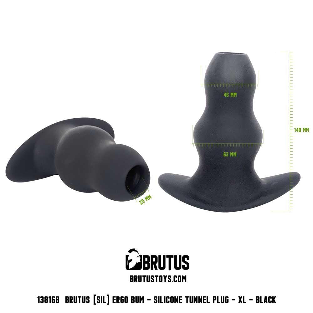 Brutus Ergo Bum XXL large silicone butt plug with tunnel