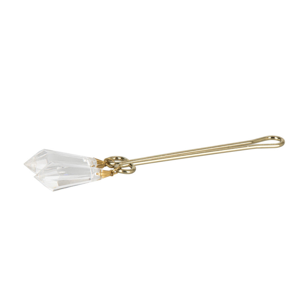 Calexotics Clear Crystal Clit Clip Gold