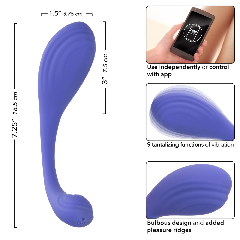 Calexotics Kegel Exerciser Rechargeable Silicone Vibrator with Mobile App