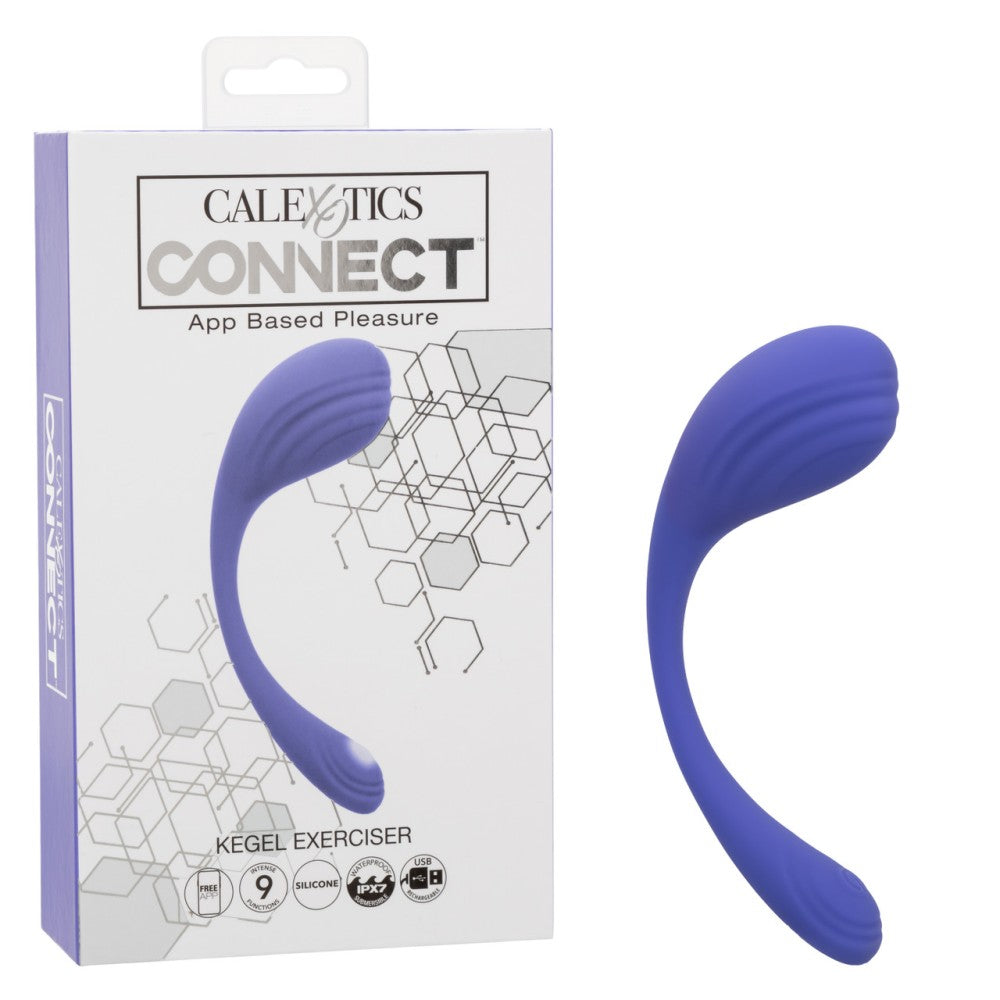 Calexotics Kegel Exerciser Rechargeable Silicone Vibrator with Mobile App