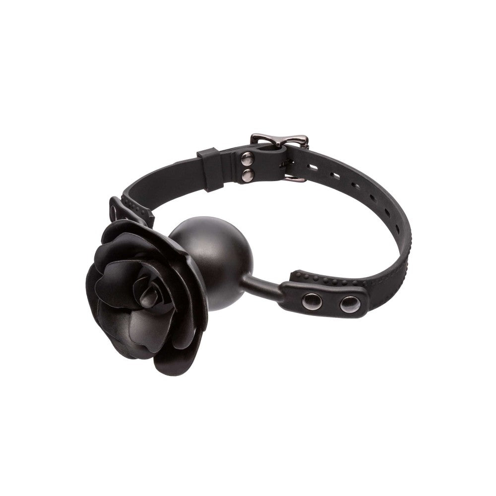 Calexotics Rose Ball Gag Silicone Mouth Ball with Rose Gag