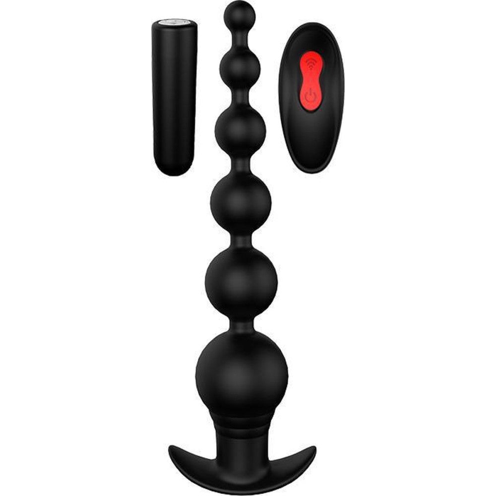 Cheeky Love Vibrating Silicone Anal Beads with Wireless Remote