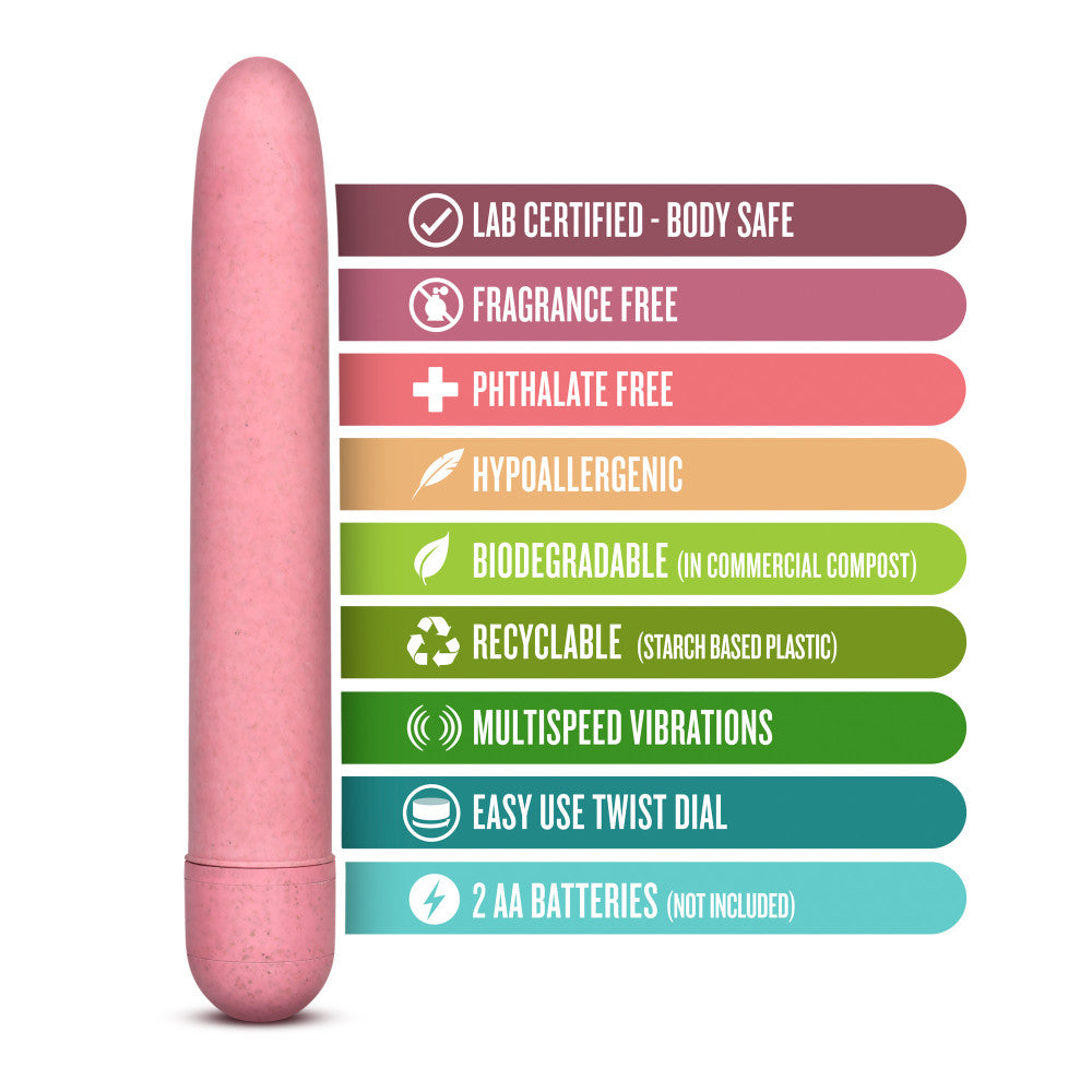 Classic biodegradable vibrator Gaia Eco pink