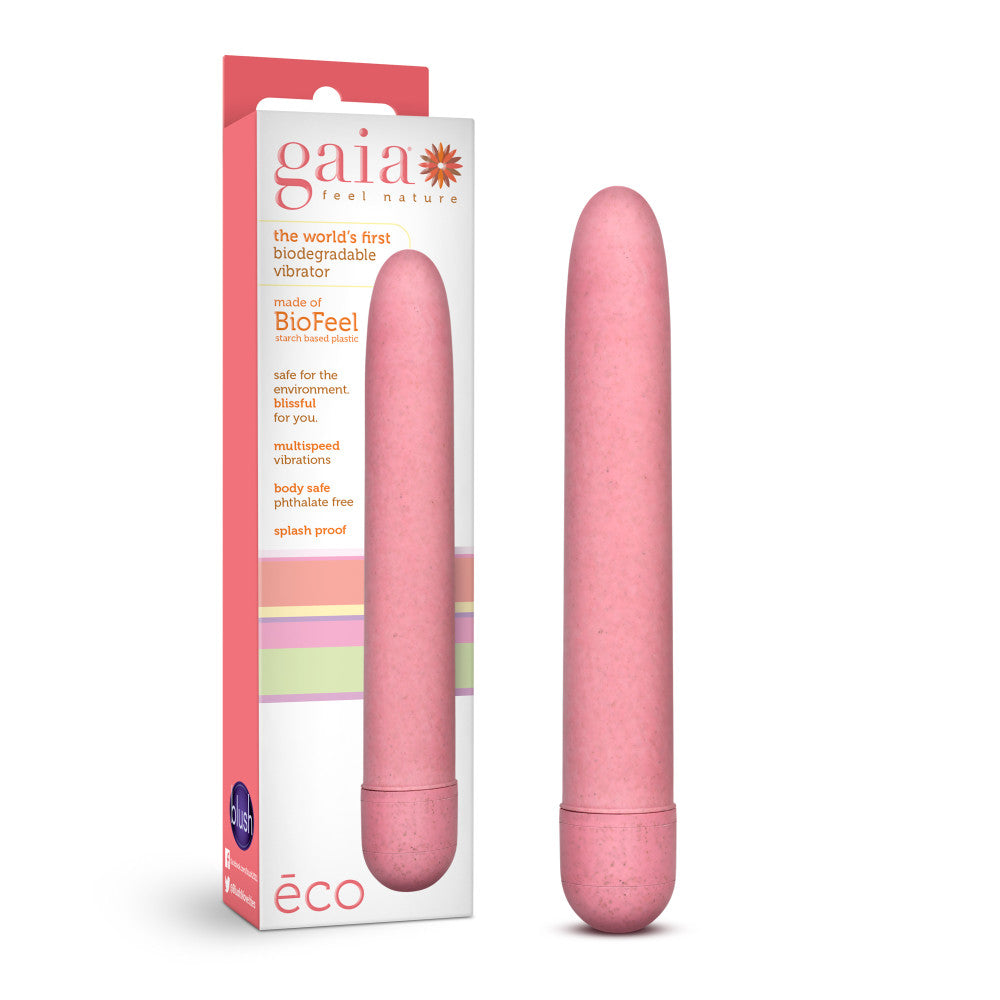 Classic biodegradable vibrator Gaia Eco pink