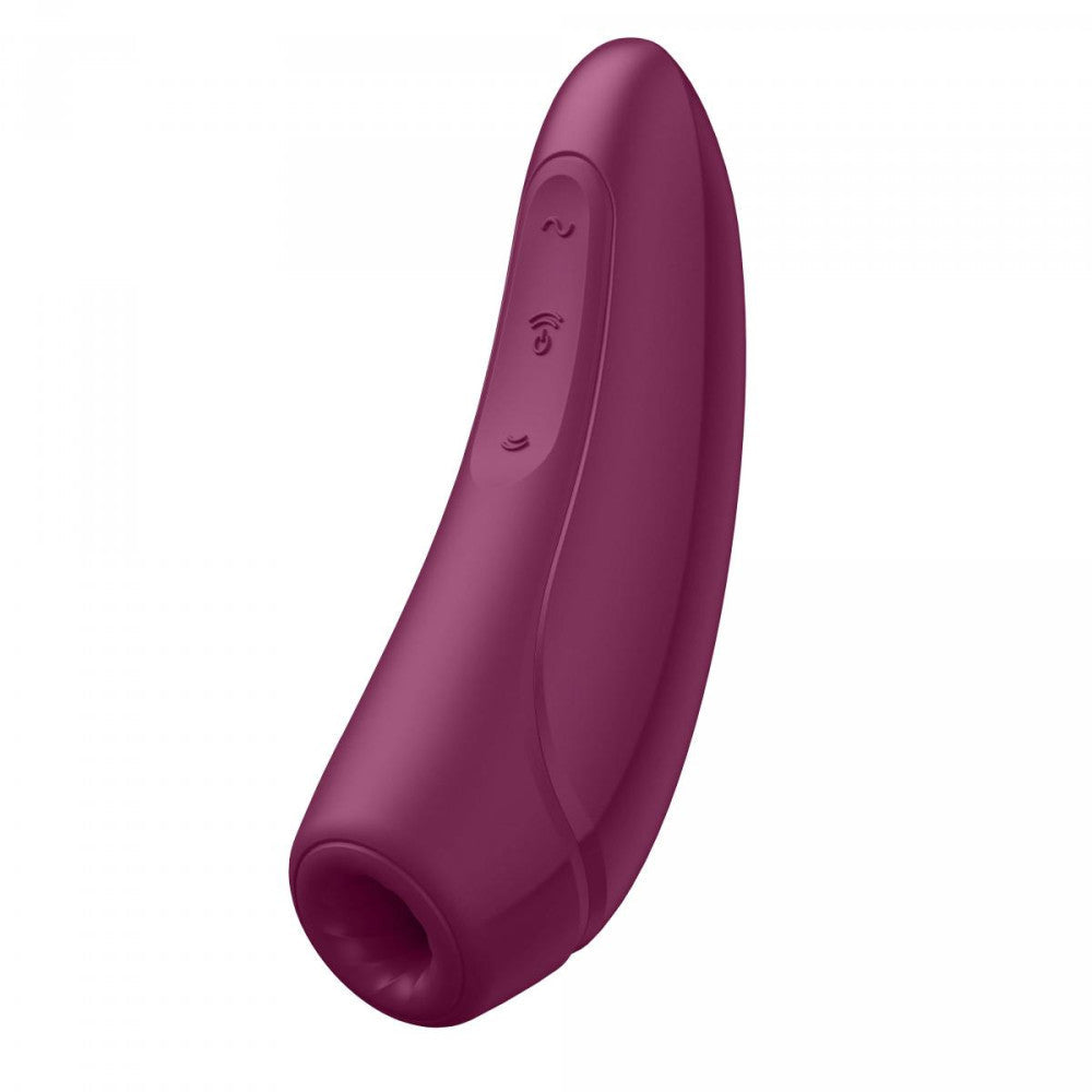 Clitoral stimulator with vibrations Satisfyer Curvy 1 Plus red with App