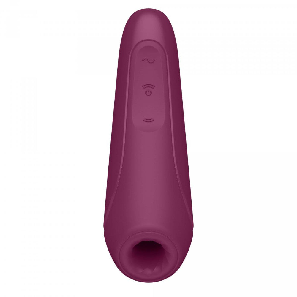 Clitoral stimulator with vibrations Satisfyer Curvy 1 Plus red with App