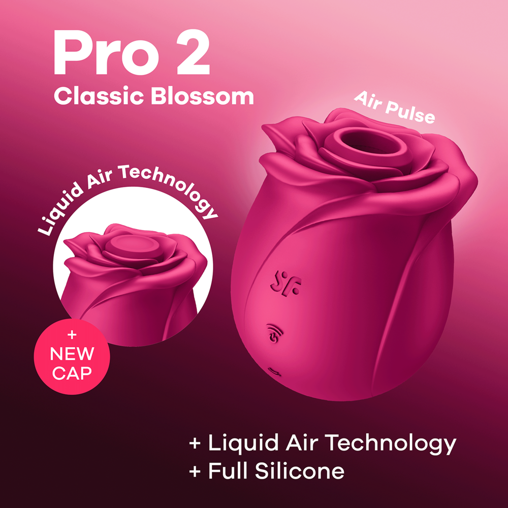 Clitoris Stimulator Rose Satisfyer Pro 2 Classic Blossom Pink