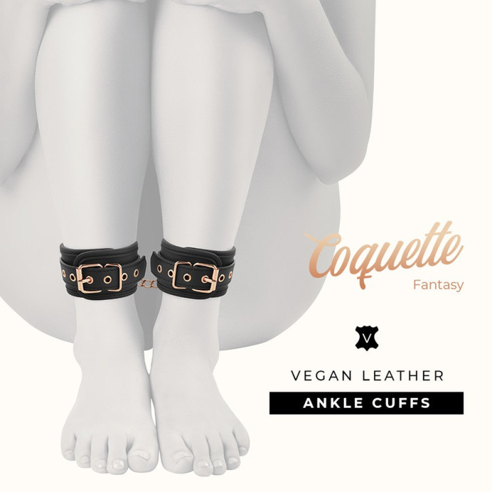 Coquette Black Adjustable Ankle Restraints