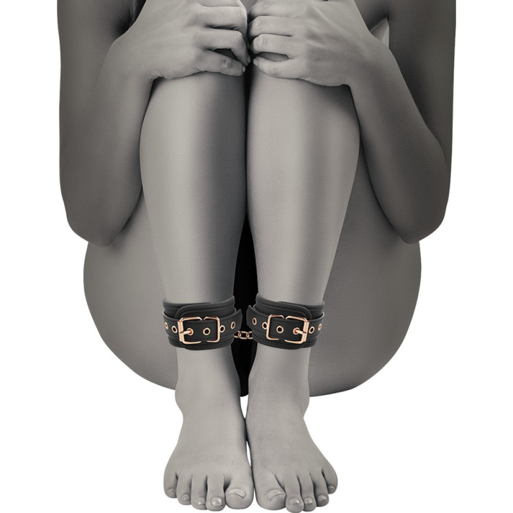 Coquette Black Adjustable Ankle Restraints