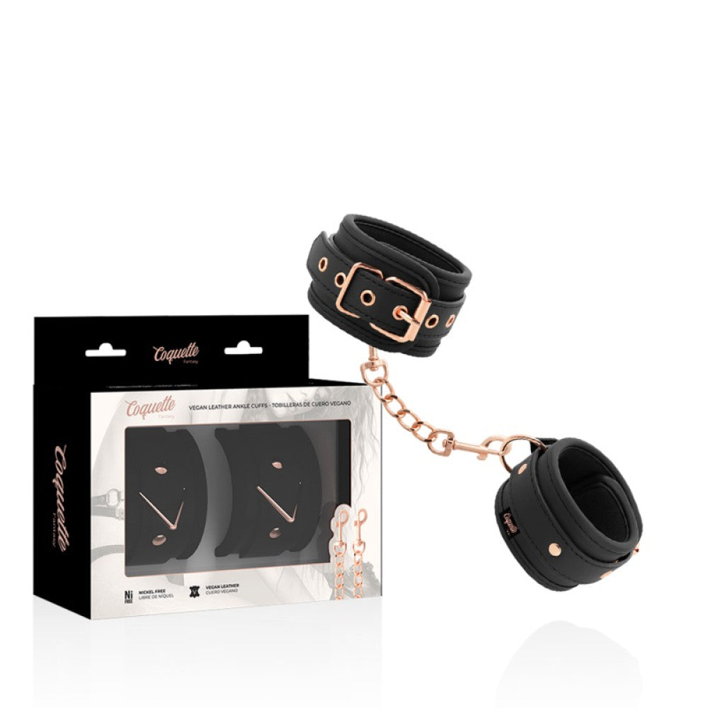 Coquette Black Adjustable Ankle Restraints