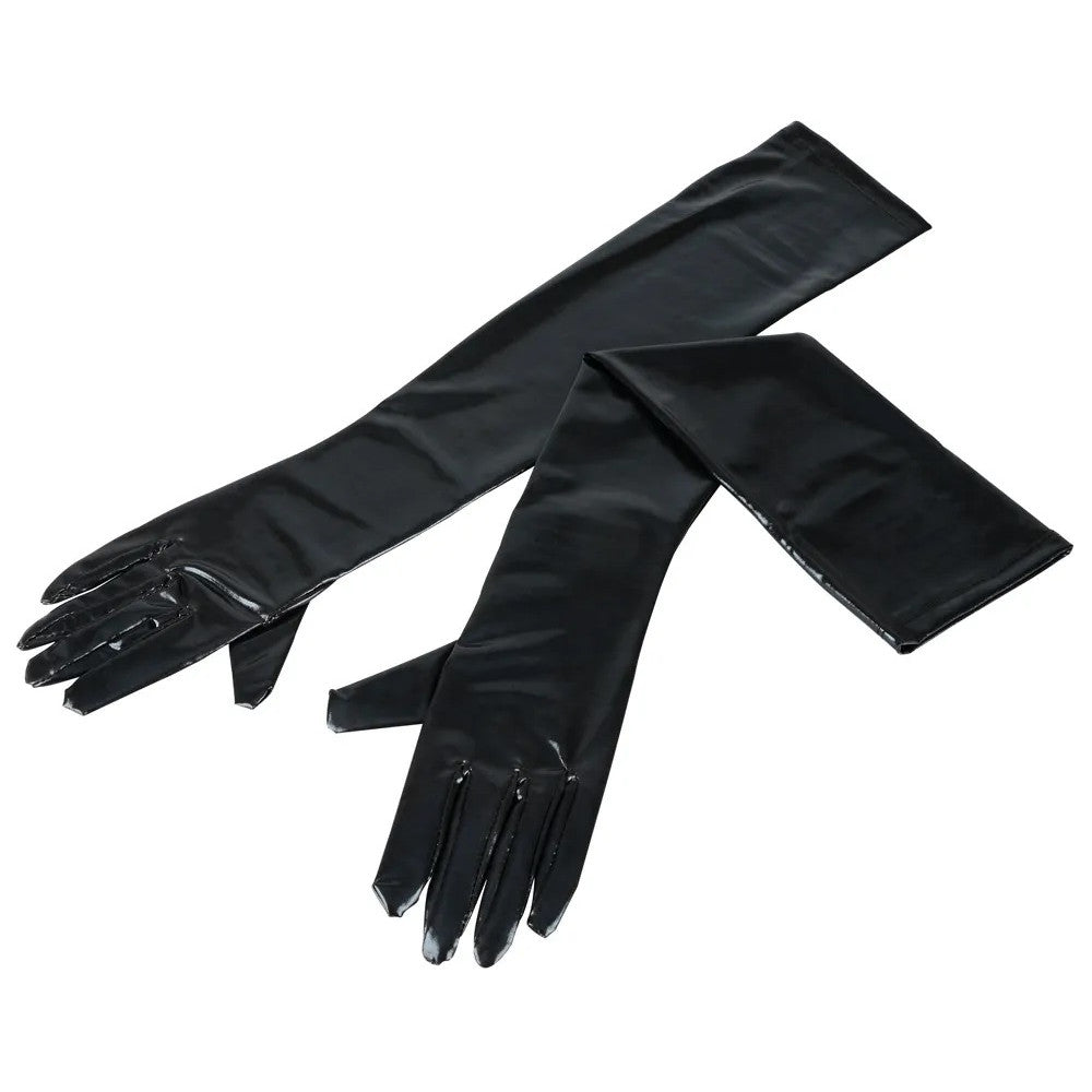 Cottelli wet effect long gloves