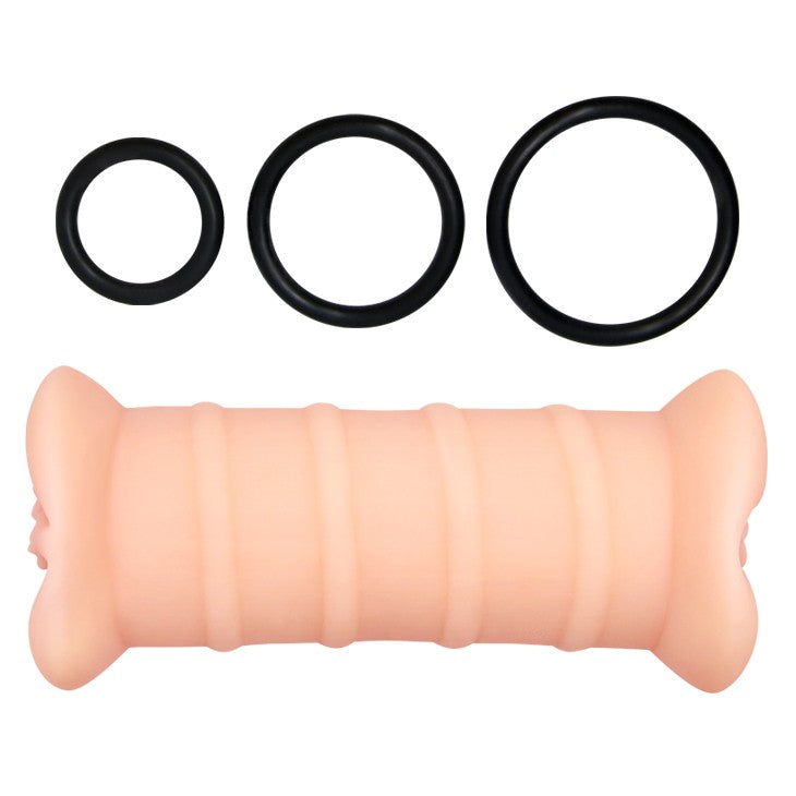 Crazy Bull Emma Realistic Vibrating Vagina Masturbator with 2 Holes