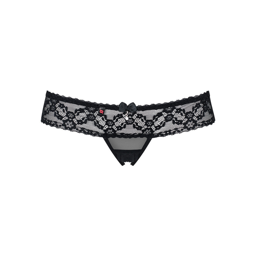 Crotchless Lace Thong Obsessive 837-THC-1