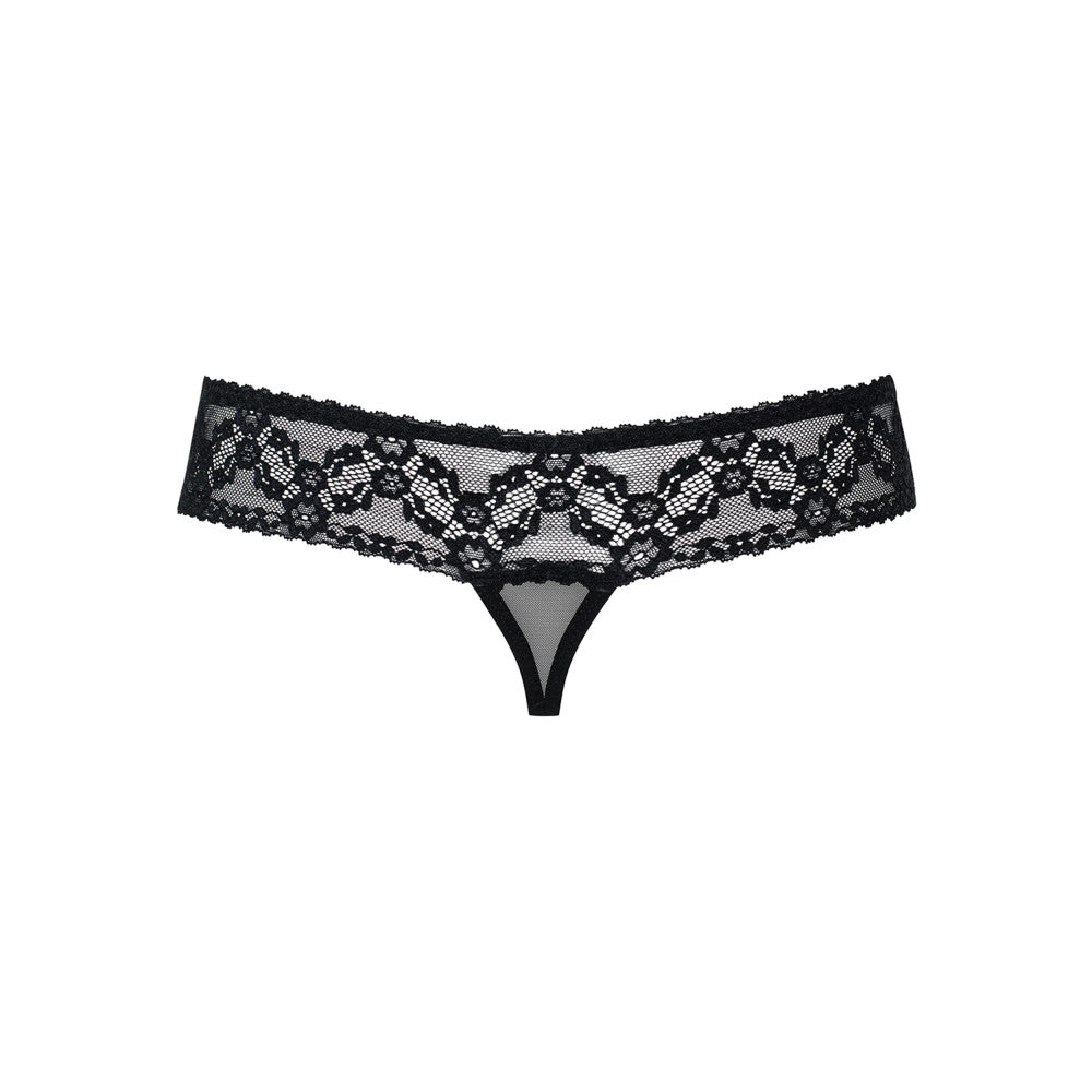 Crotchless Lace Thong Obsessive 837-THC-1